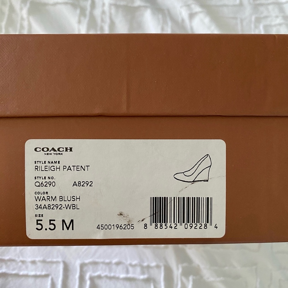 COACH Rileigh Patent Wedge Pumps - Picture 7 of 7